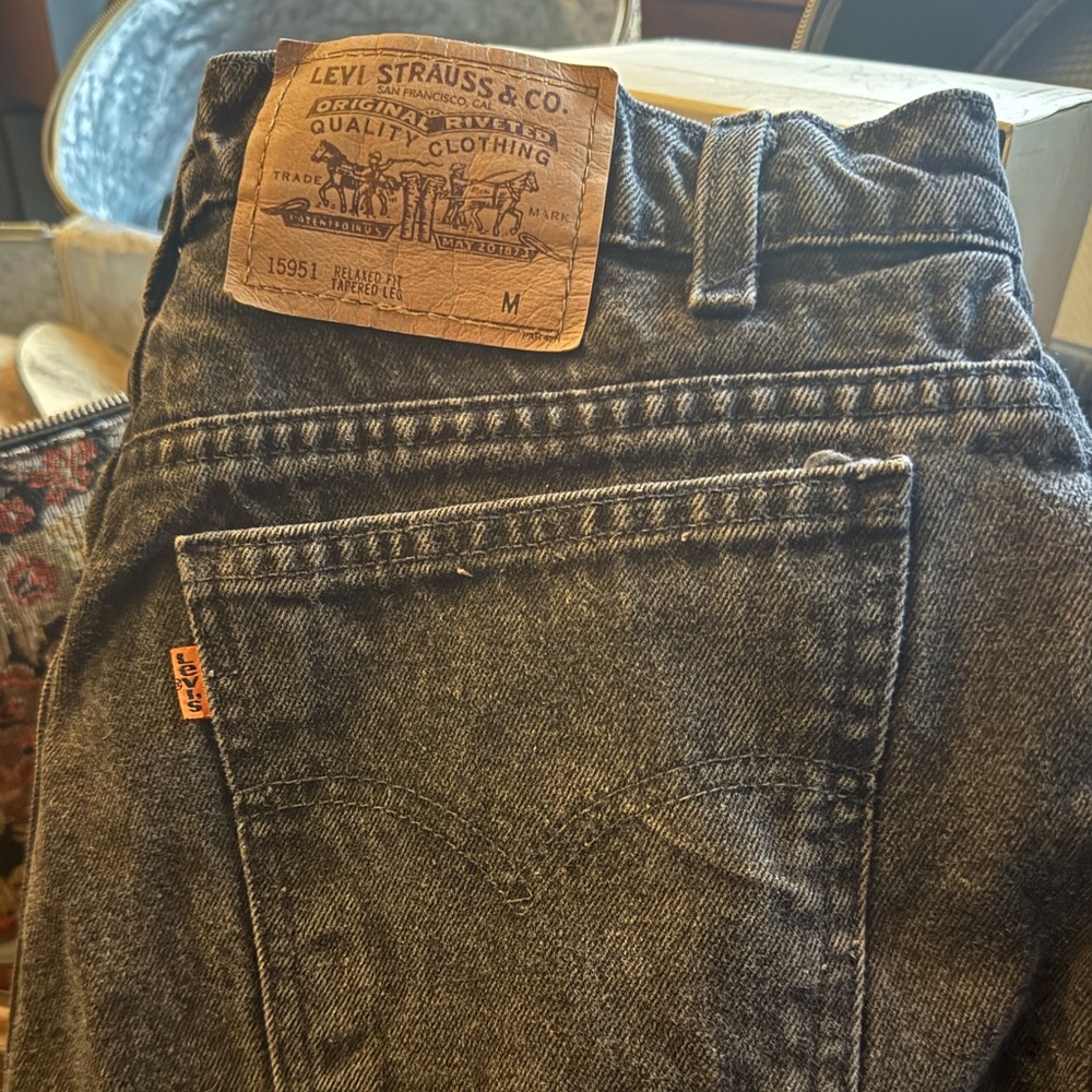 Levi's Dark Gray Relaxed Fit Jeans